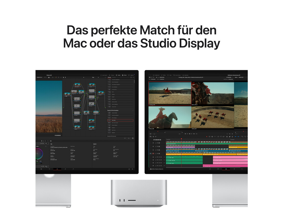 Studio Display XDR – Standardglas – neigungs­- und höhen­verstellbarer Standfuß