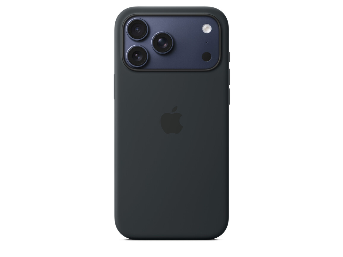 iPhone 17 Pro Max Silikon Case mit MagSafe - Schwarz