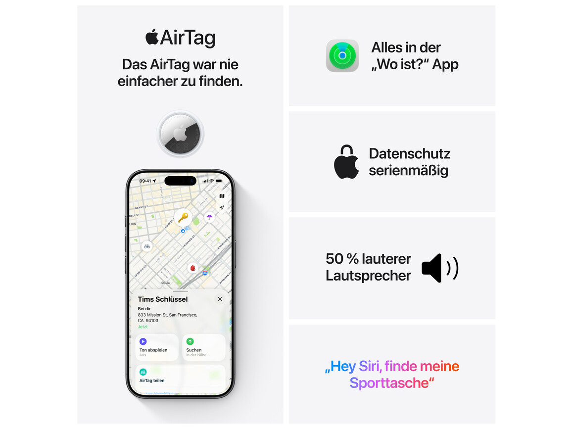 AirTag 4er-Pack