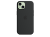 iPhone 15 Silikon Case mit MagSafe – Schwarz