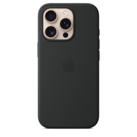 iPhone 16 Pro Silikon Case mit MagSafe – Schwarz