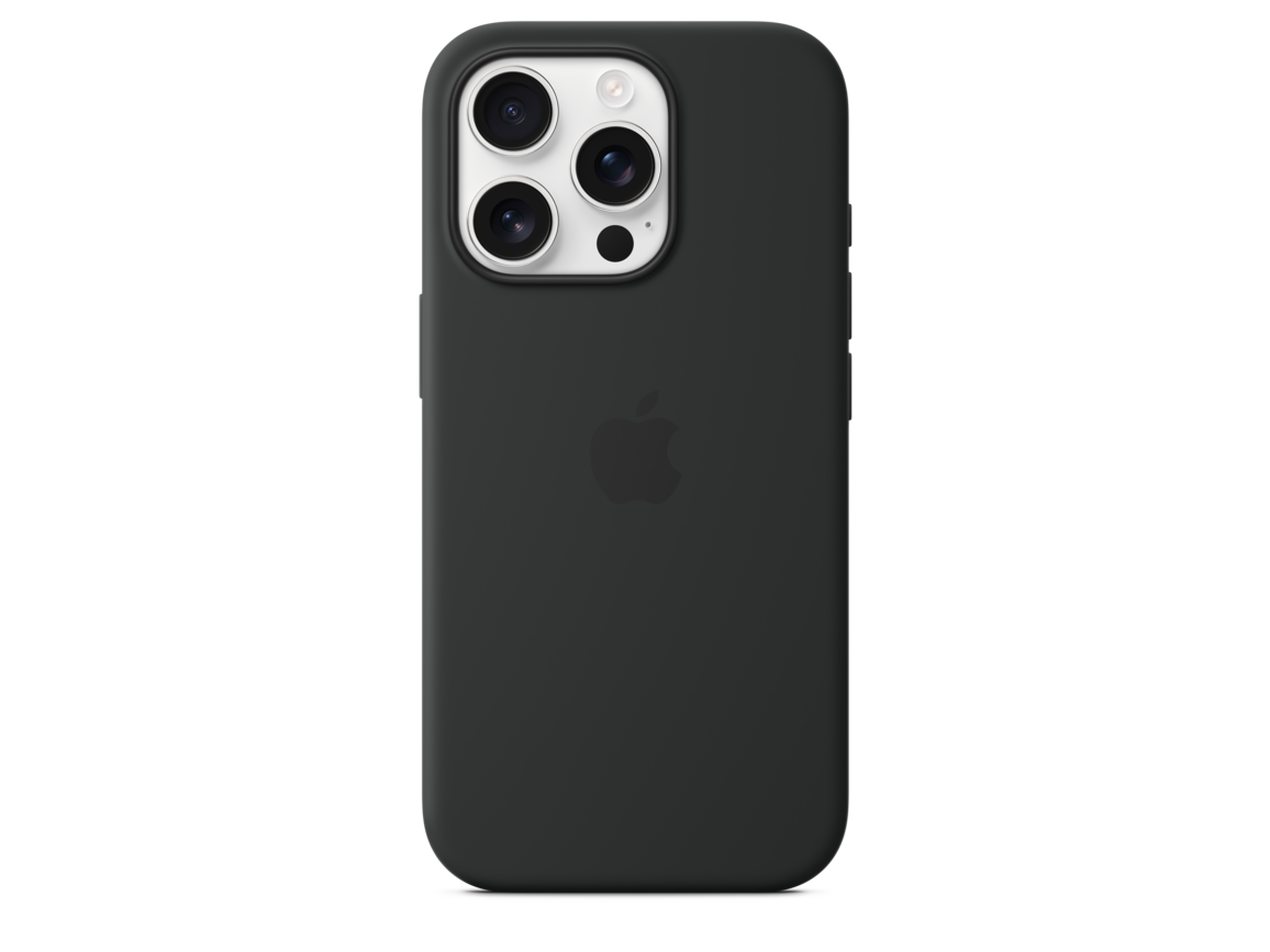 iPhone 16 Pro Silikon Case mit MagSafe – Schwarz