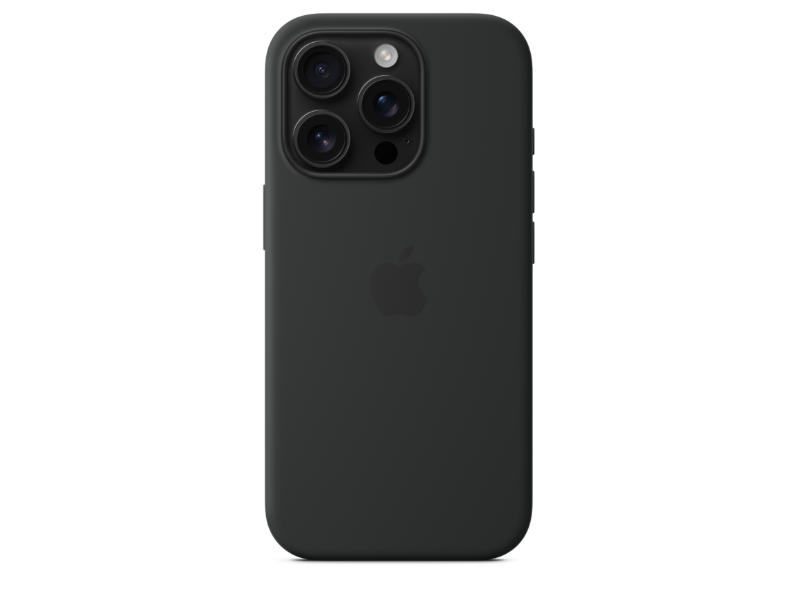 iPhone 16 Pro Silikon Case mit MagSafe – Schwarz