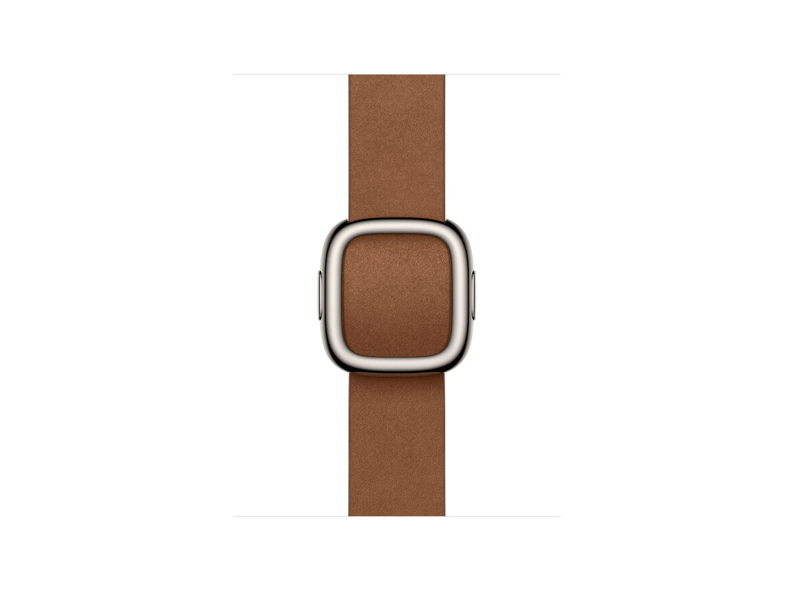 42 mm Armband mit Moderner Schließe Karamell - Large