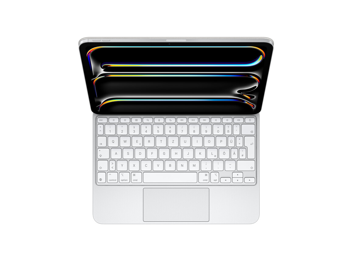 Magic Keyboard für 11" iPad Pro (M4) - Deutsch - Weiß