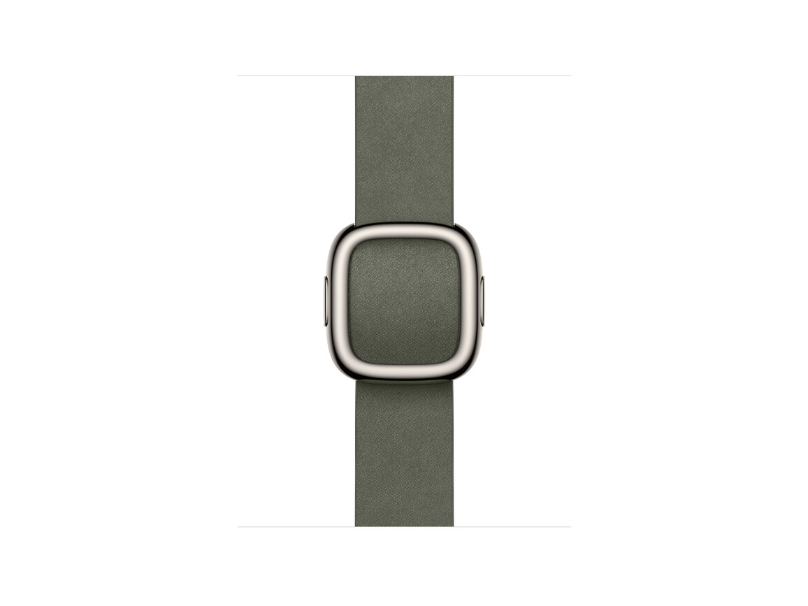 42 mm Armband mit Moderner Schließe Silbergrau - Small