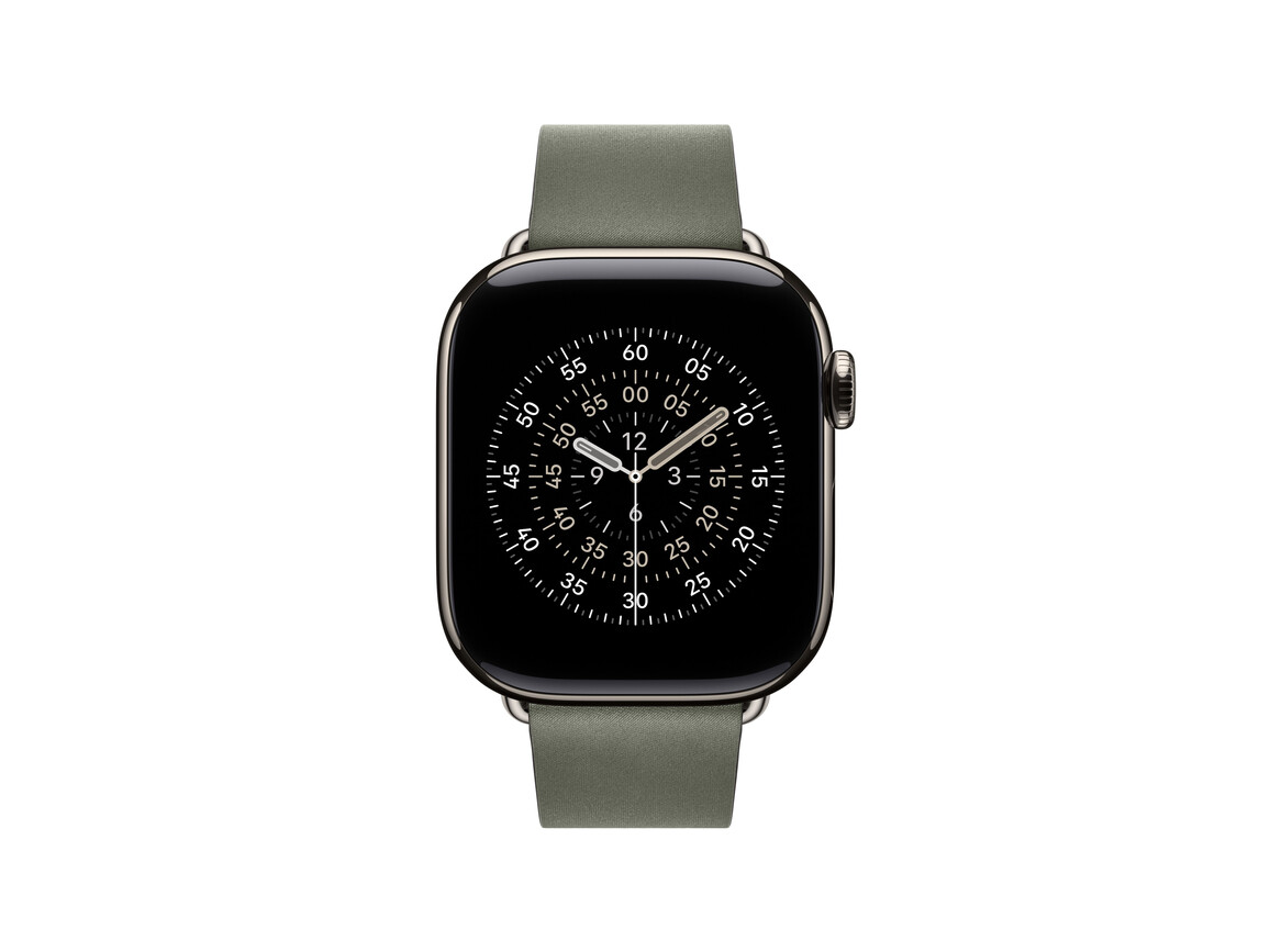42 mm Armband mit Moderner Schließe Silbergrau - Small
