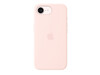 iPhone 17e Silikon Case mit MagSafe – Hellrosa
