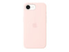 iPhone 17e Silikon Case mit MagSafe – Hellrosa