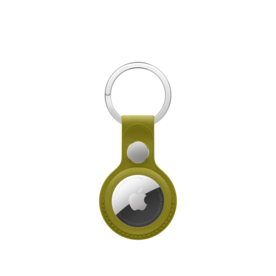AirTag Feingewebe Schlüsselanhänger – Chartreuse