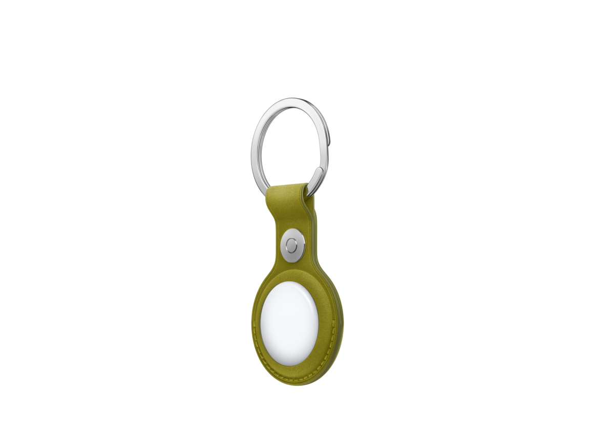 AirTag Feingewebe Schlüsselanhänger – Chartreuse