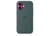 iPhone 16 Silikon Case mit MagSafe – Seegrün