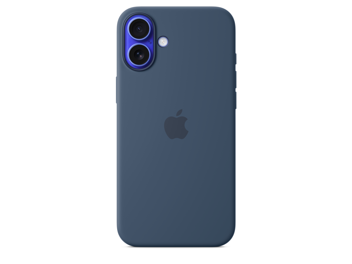 iPhone 16 Plus Silikon Case mit MagSafe – Denim