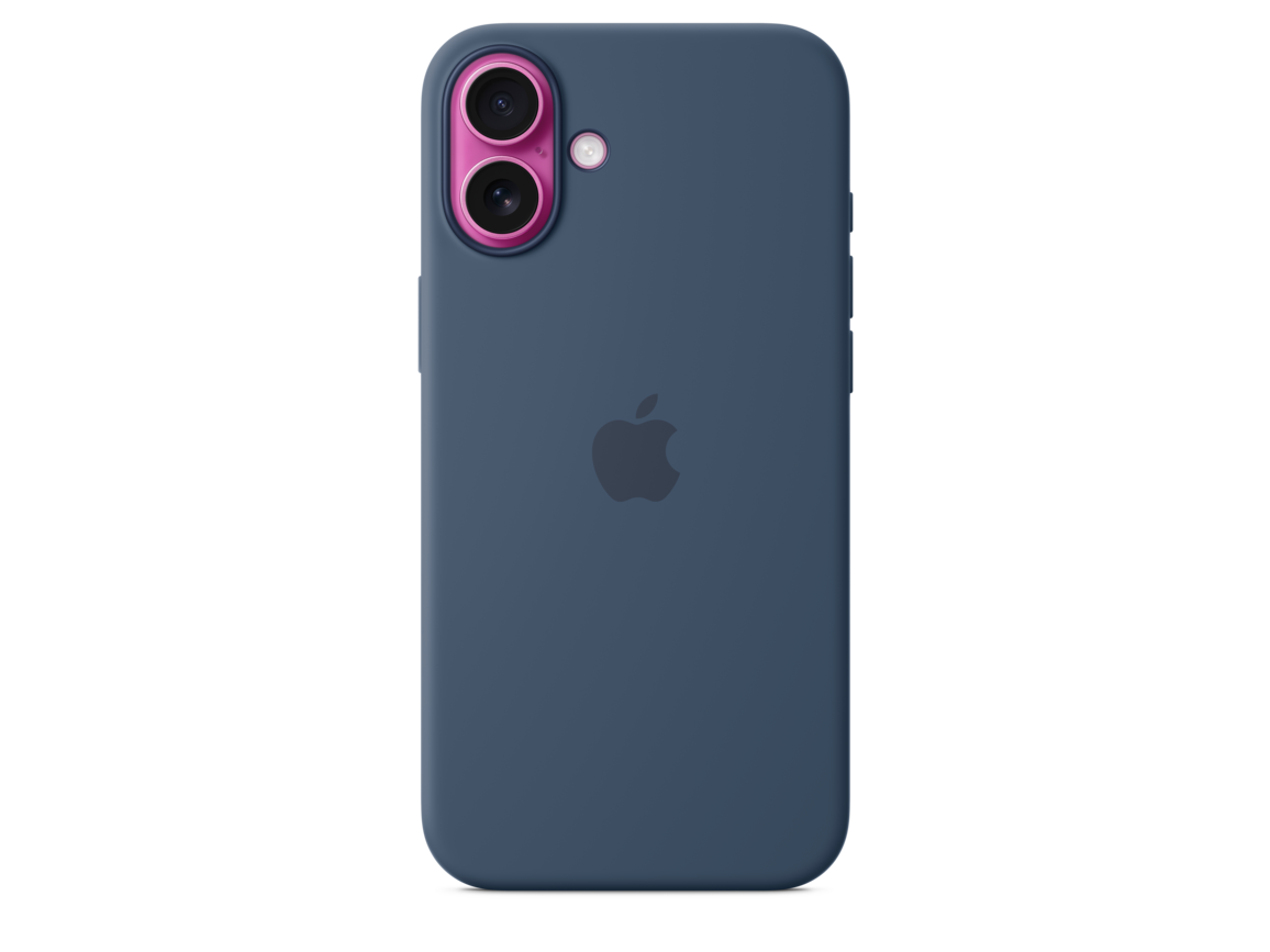 iPhone 16 Plus Silikon Case mit MagSafe – Denim