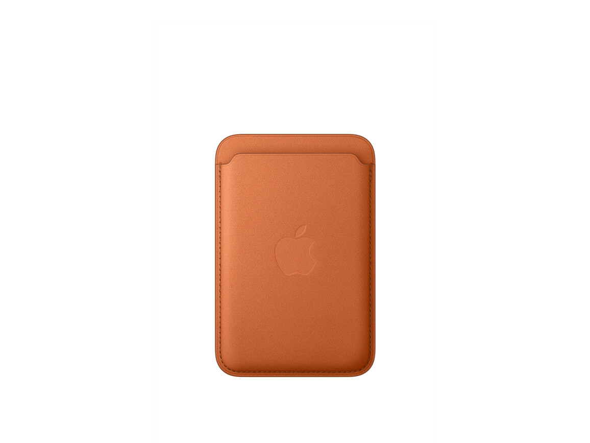 iPhone Feingewebe Wallet mit MagSafe – Fuchsrot