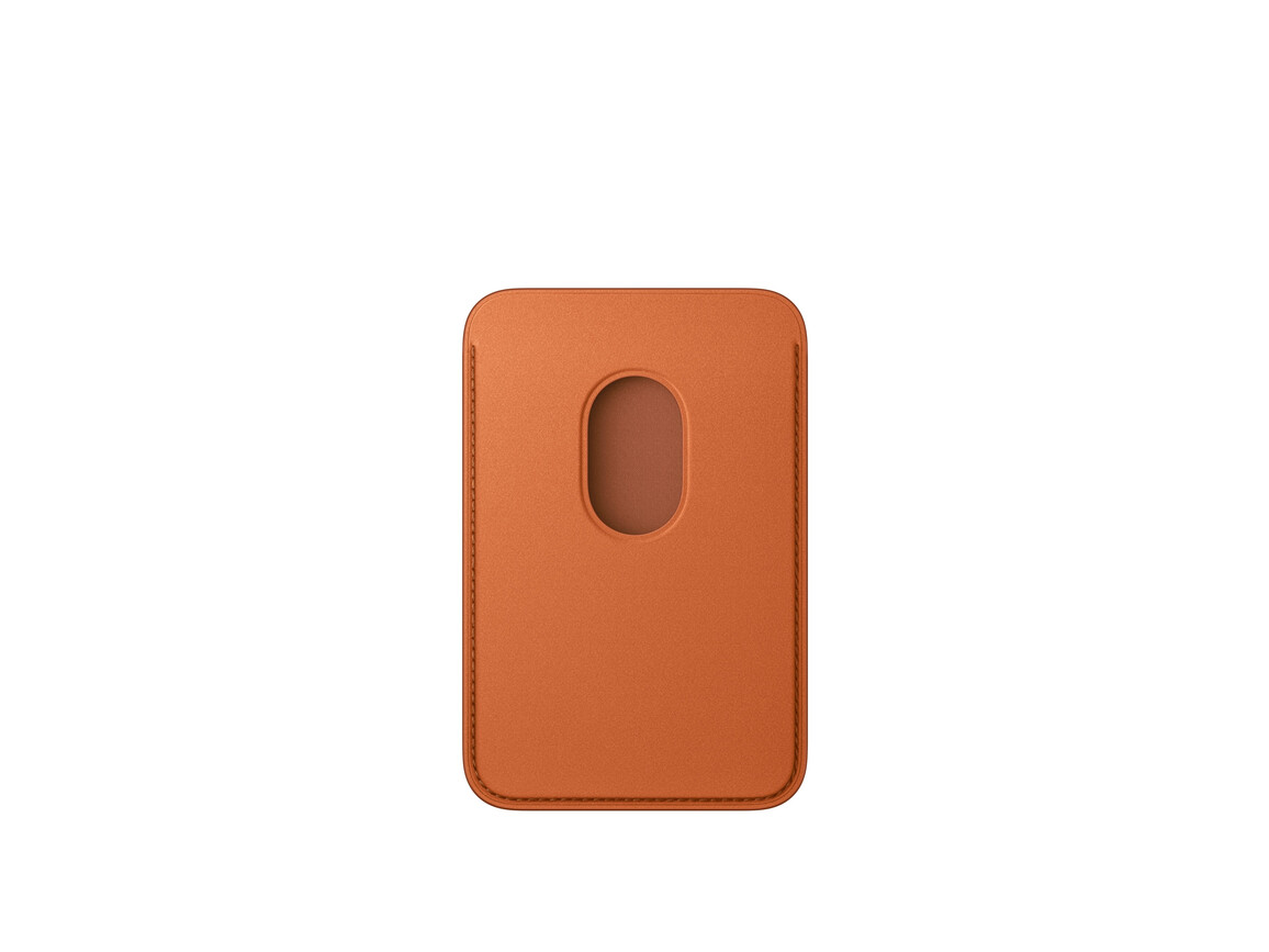 iPhone Feingewebe Wallet mit MagSafe – Fuchsrot