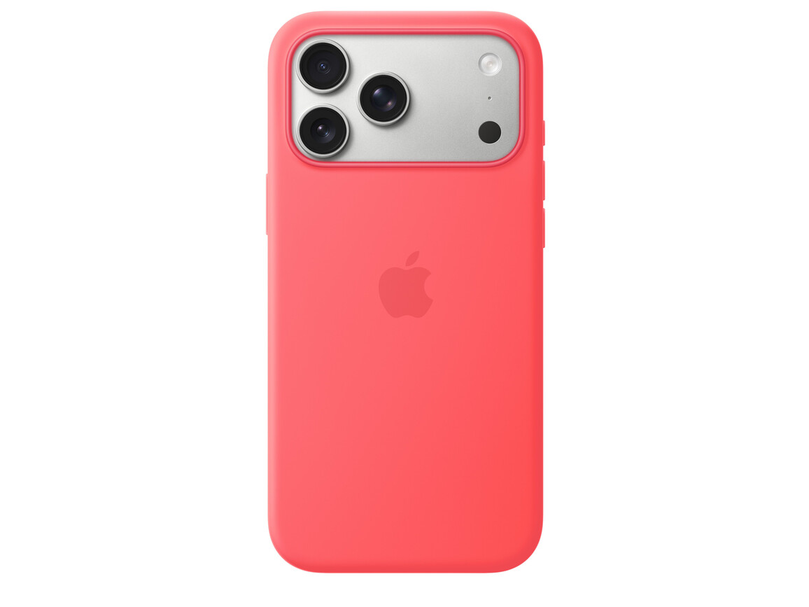 iPhone 17 Pro Max Silikon Case mit MagSafe - Guavepink