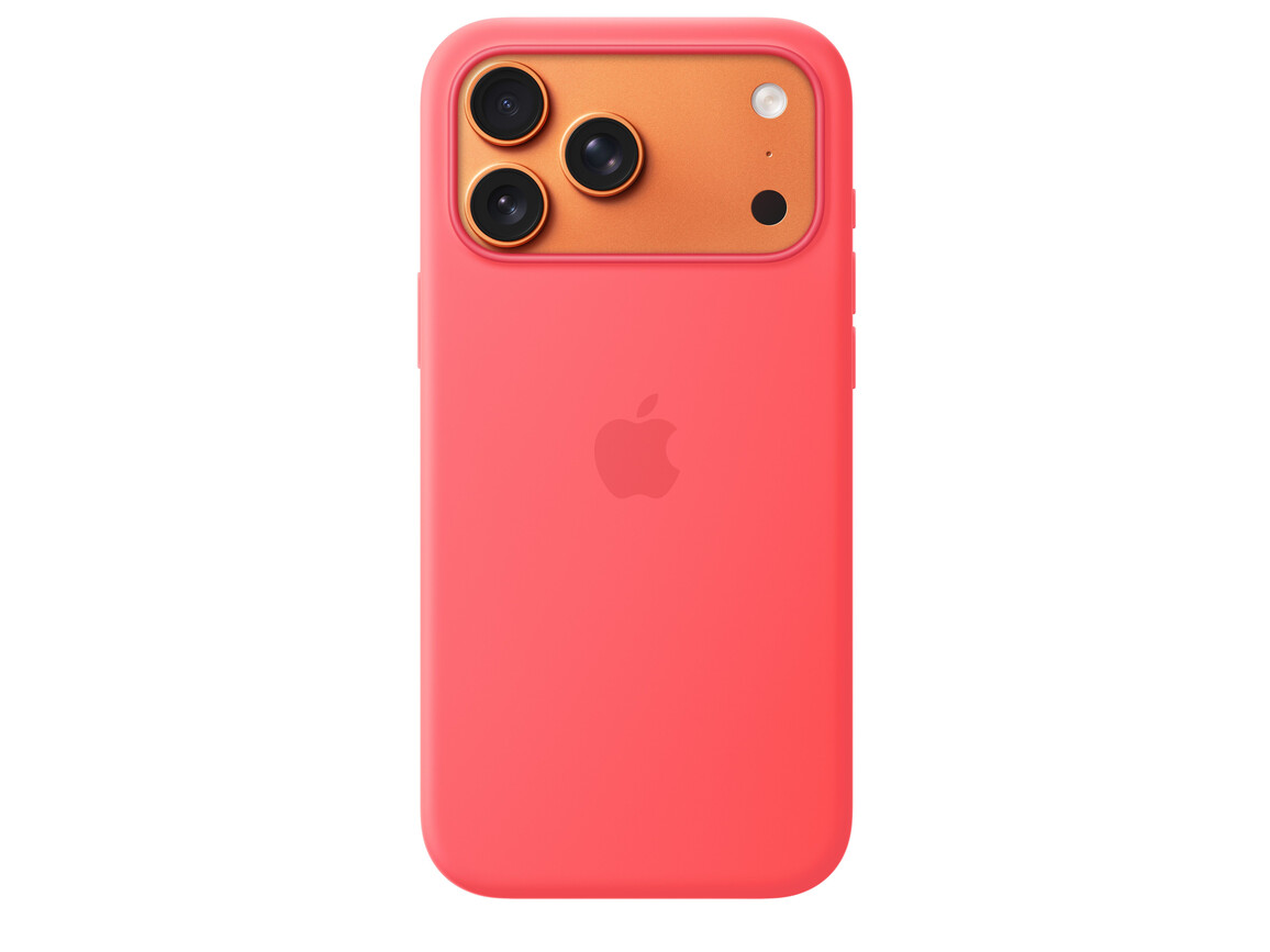 iPhone 17 Pro Max Silikon Case mit MagSafe - Guavepink