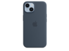 iPhone 14 Silikon Case mit MagSafe - Sturmblau