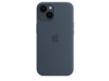 iPhone 14 Silikon Case mit MagSafe - Sturmblau