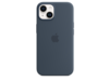 iPhone 14 Silikon Case mit MagSafe - Sturmblau