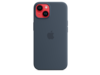 iPhone 14 Silikon Case mit MagSafe - Sturmblau