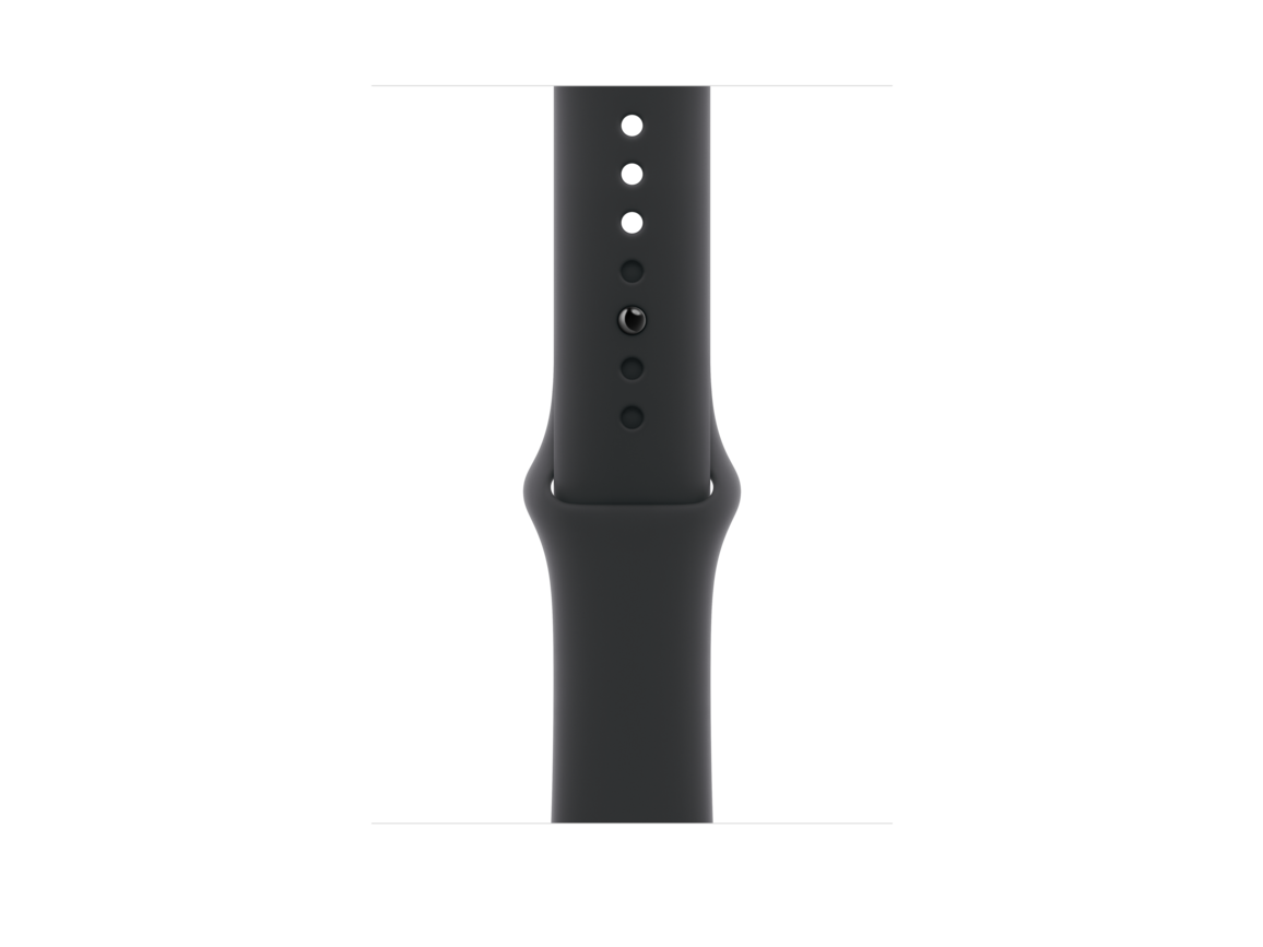 46 mm Sportarmband Schwarz – M/L