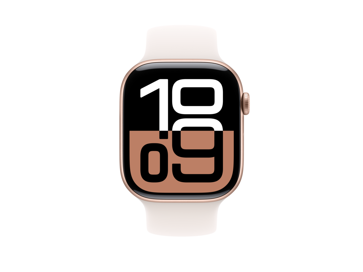 46 mm Sportarmband Blassrosa – S/M