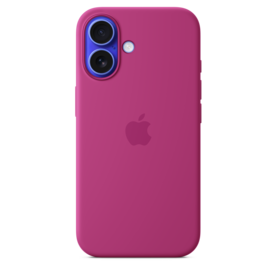 iPhone 16 Silikon Case mit MagSafe – Fuchsia