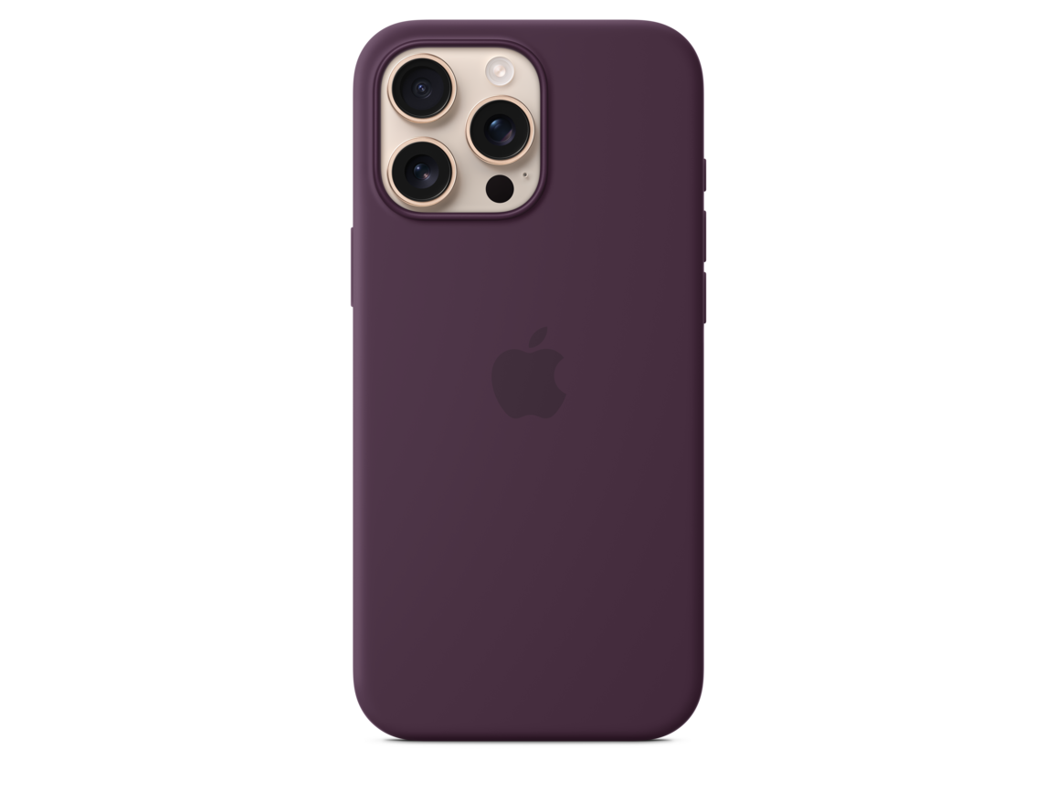 iPhone 16 Pro Max Silikon Case mit MagSafe – Pflaume