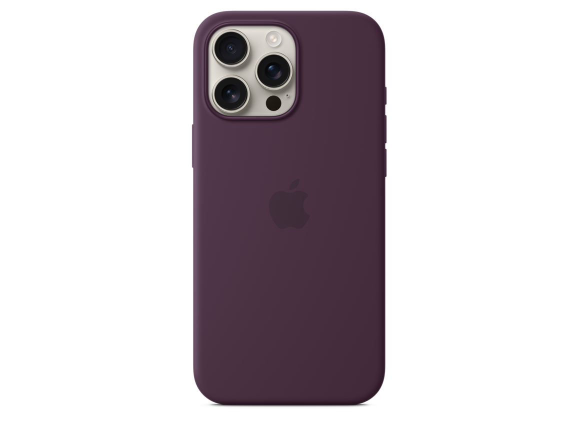 iPhone 16 Pro Max Silikon Case mit MagSafe – Pflaume