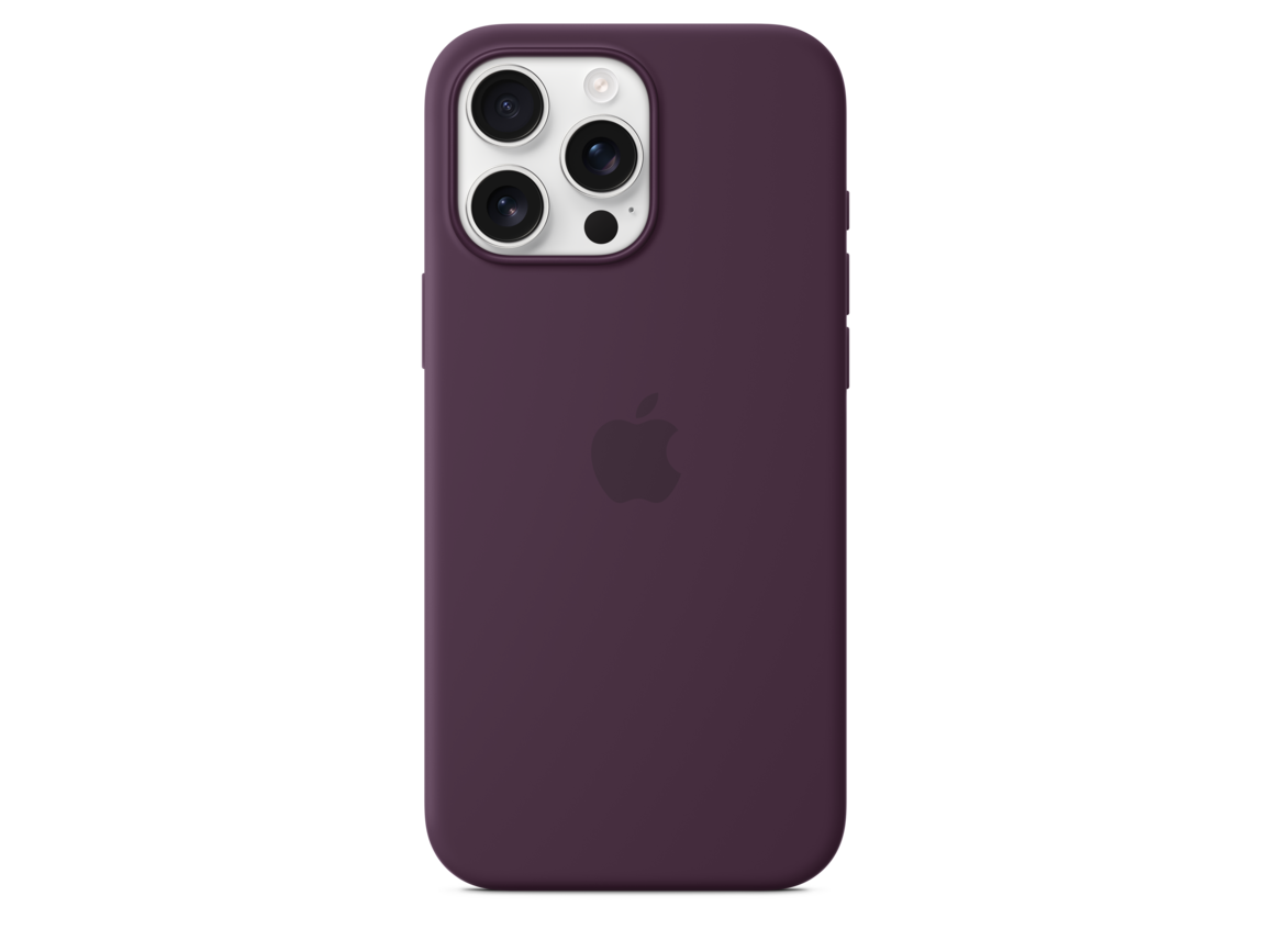 iPhone 16 Pro Max Silikon Case mit MagSafe – Pflaume