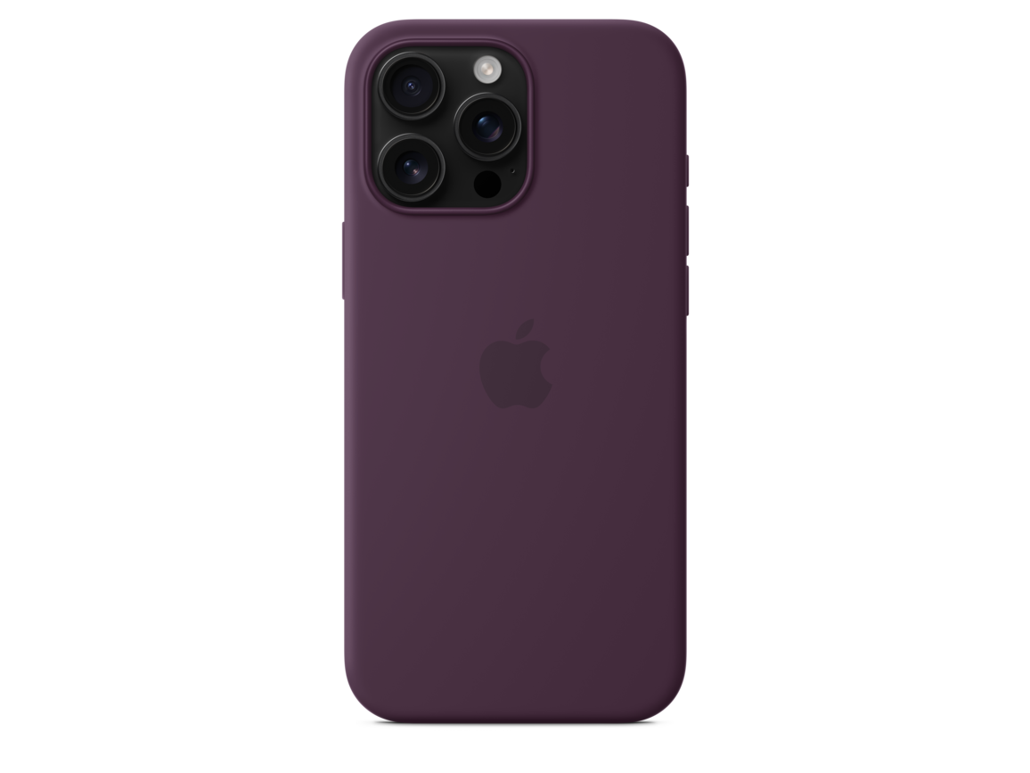 iPhone 16 Pro Max Silikon Case mit MagSafe – Pflaume