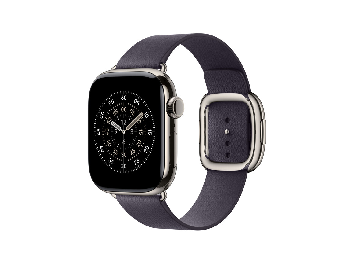 42 mm Armband mit Moderner Schließe Mitternachtsviolett - Large