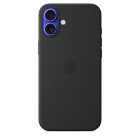 iPhone 16 Plus Silikon Case mit MagSafe – Schwarz