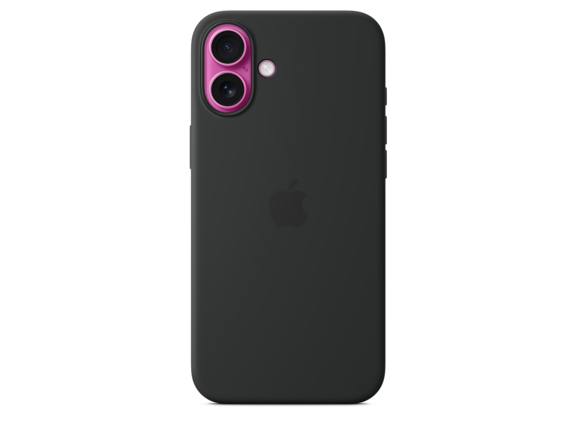 iPhone 16 Plus Silikon Case mit MagSafe – Schwarz