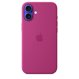 iPhone 16 Plus Silikon Case mit MagSafe – Fuchsia