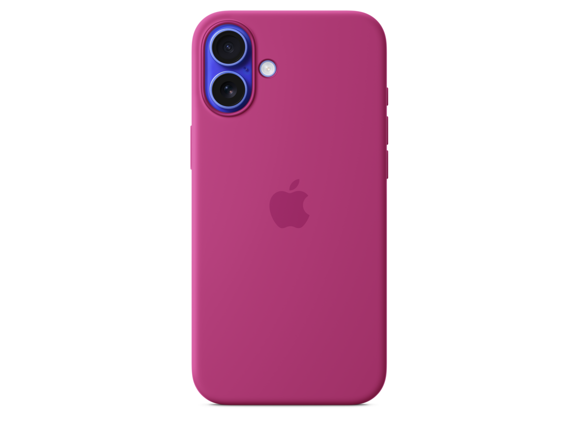 iPhone 16 Plus Silikon Case mit MagSafe – Fuchsia