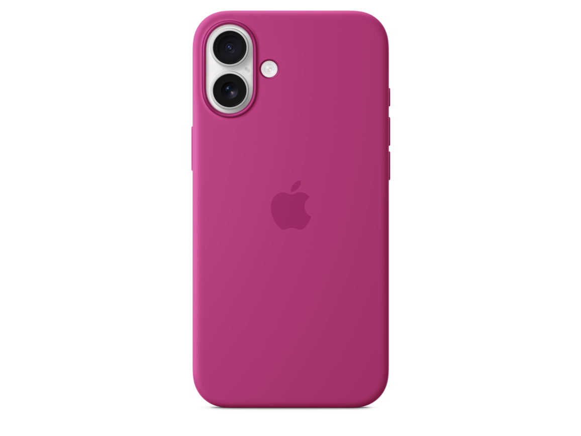 iPhone 16 Plus Silikon Case mit MagSafe – Fuchsia