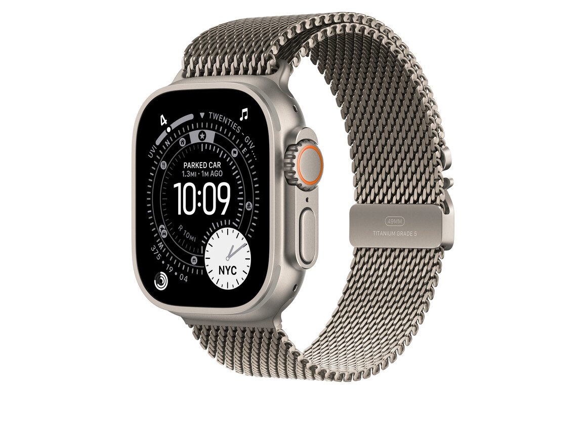 49 mm Milanaise Armband Titan Natur – S