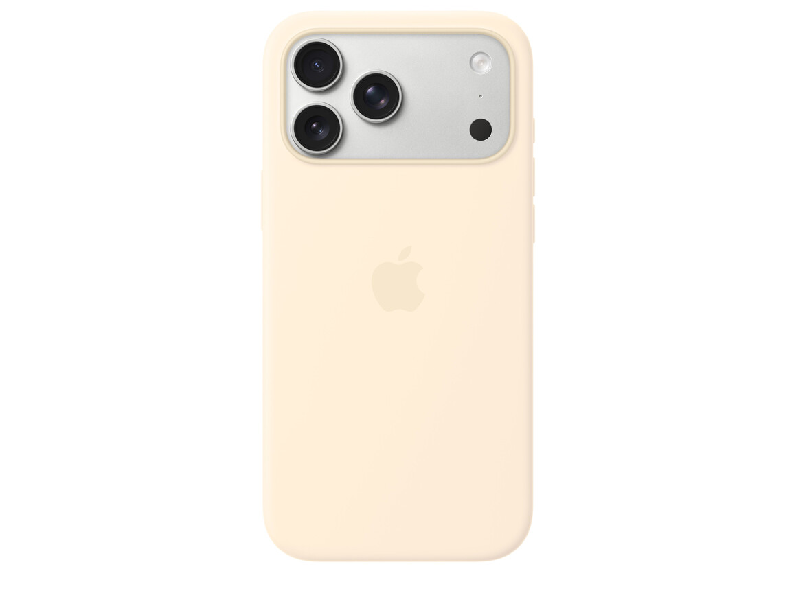 iPhone 17 Pro Max Silikon Case mit MagSafe - Vanille