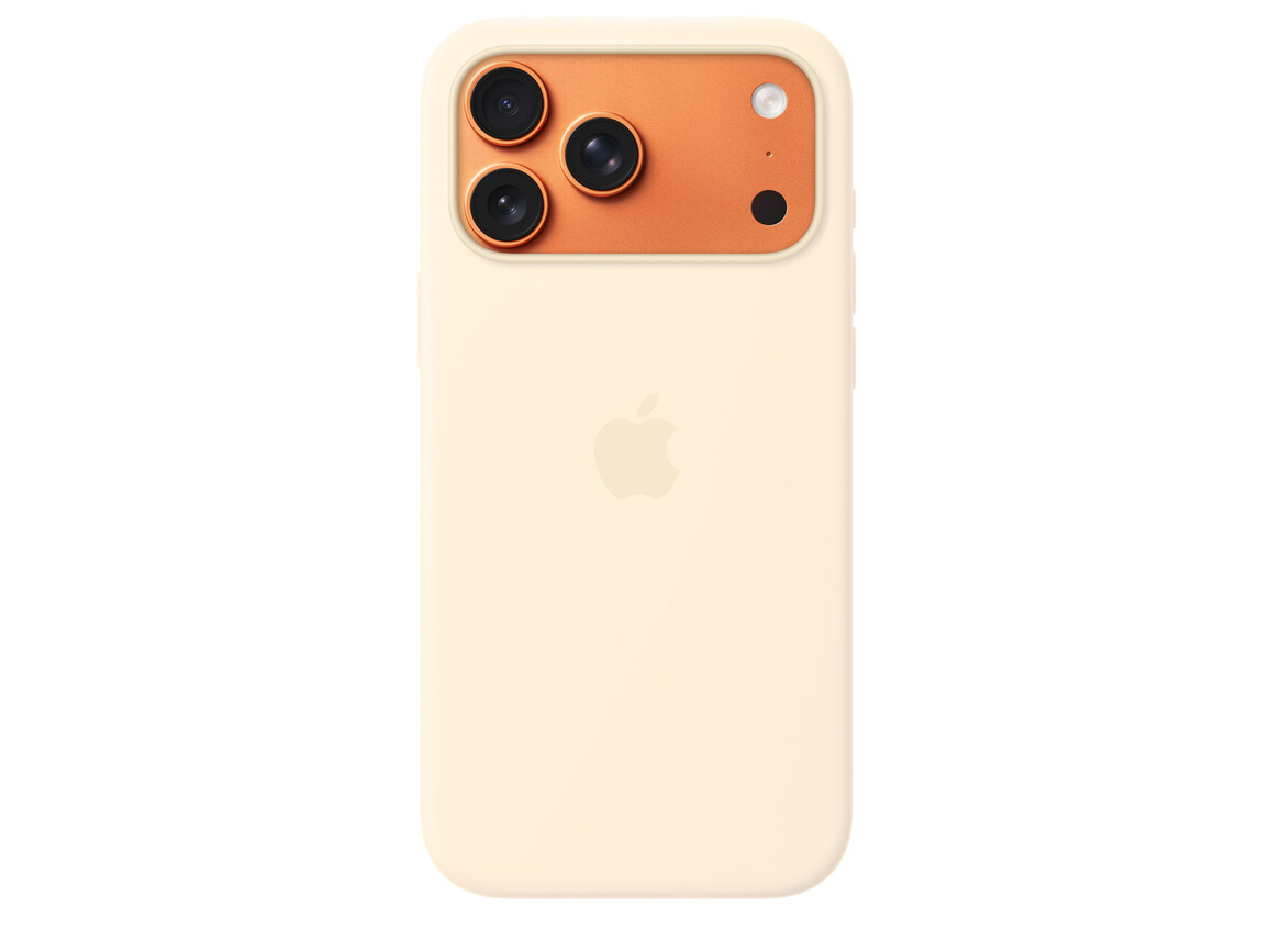 iPhone 17 Pro Max Silikon Case mit MagSafe - Vanille