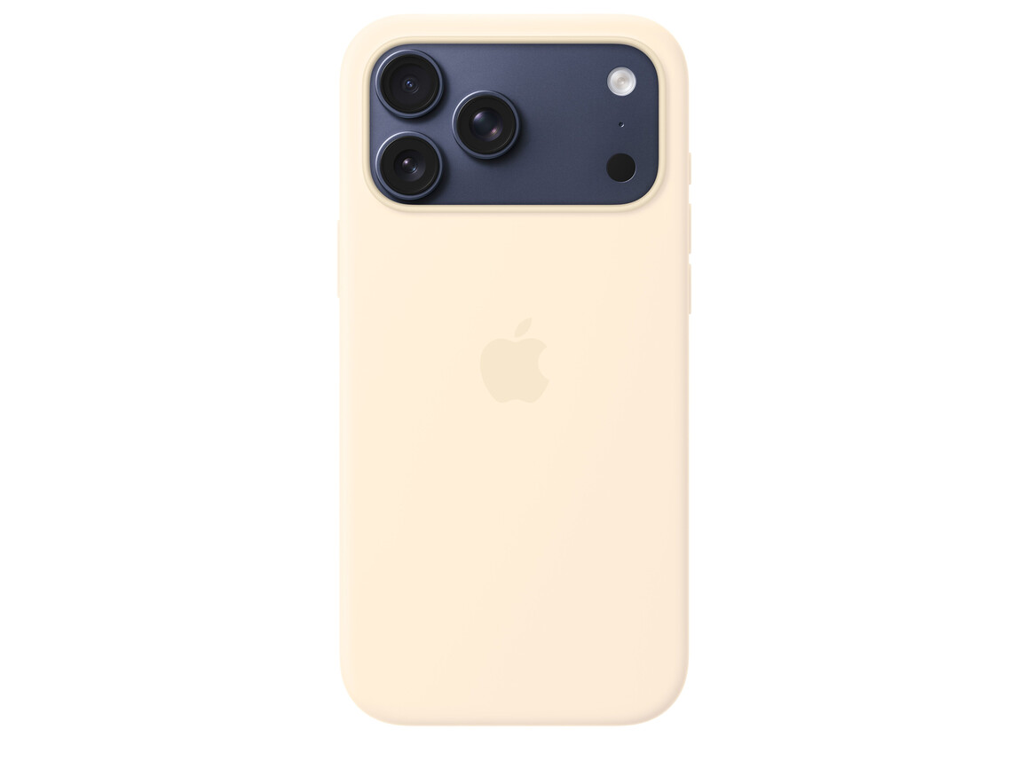 iPhone 17 Pro Max Silikon Case mit MagSafe - Vanille