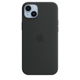 iPhone 14 Plus Silikon Case mit MagSafe - Mitternacht