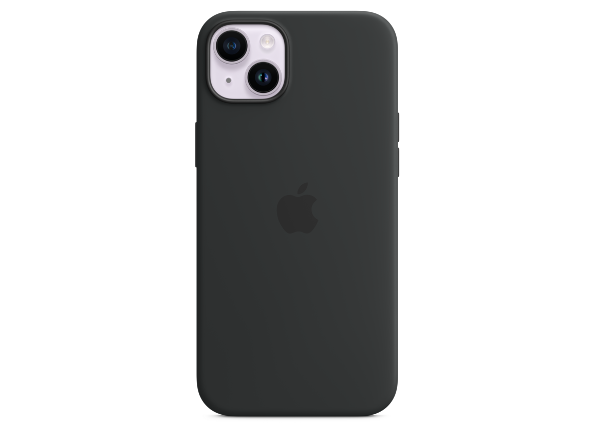 iPhone 14 Plus Silikon Case mit MagSafe - Mitternacht