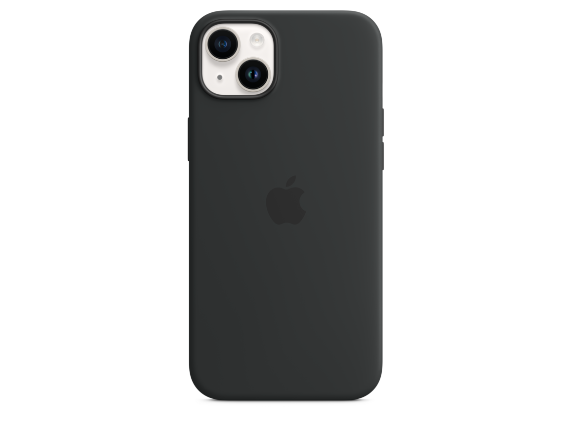 iPhone 14 Plus Silikon Case mit MagSafe - Mitternacht