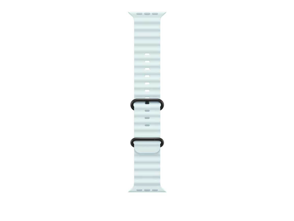 49 mm Ocean Armband Kristallblau – Titan Schwarz