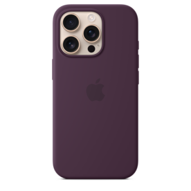 iPhone 16 Pro Silikon Case mit MagSafe – Pflaume