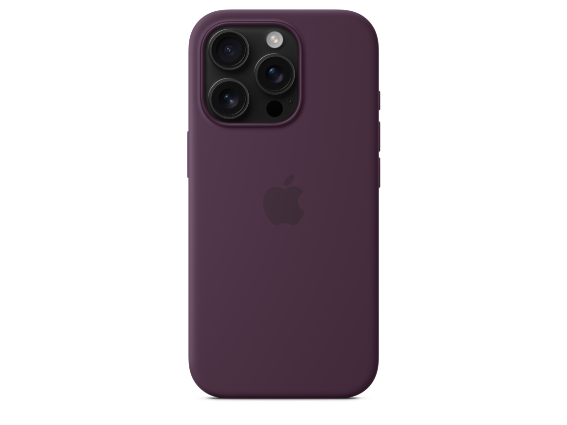 iPhone 16 Pro Silikon Case mit MagSafe – Pflaume