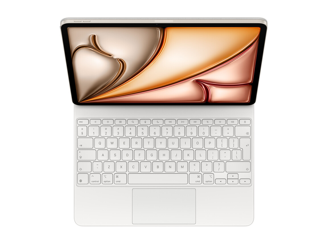 Magic Keyboard für das 13" iPad Air (M3) – Englisch (International) – Weiß